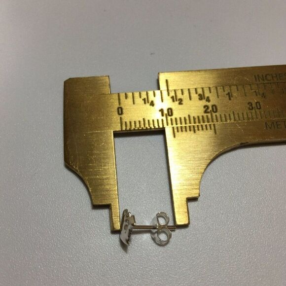 Sterling Silver 925 Stud Earrings Watering Can Gardening Spring 10mm Posts - Picture 7 of 7